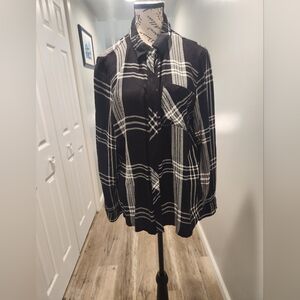 Calvin Klein women's plaid shirt size large